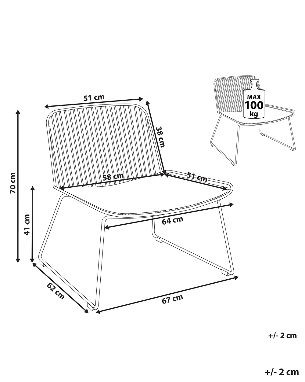 Esszimmerstuhl SNORUM Metall Gold_907811