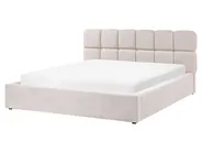 Krevet s prostorom za pohranu BASTON Tkanina Svijetlo bež 160 x 200 cm_1055390