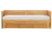 Bett mit Schubladen Holz CAHORS 90 x 200 cm Braun_912565