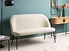 Esszimmerbank 2-Sitzer OSBY Stoff Hellbeige