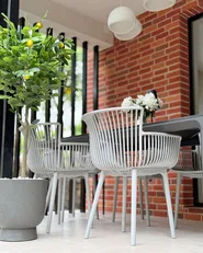 Gartenstuhl 4er Set PESARO Hellgrau_1082499
