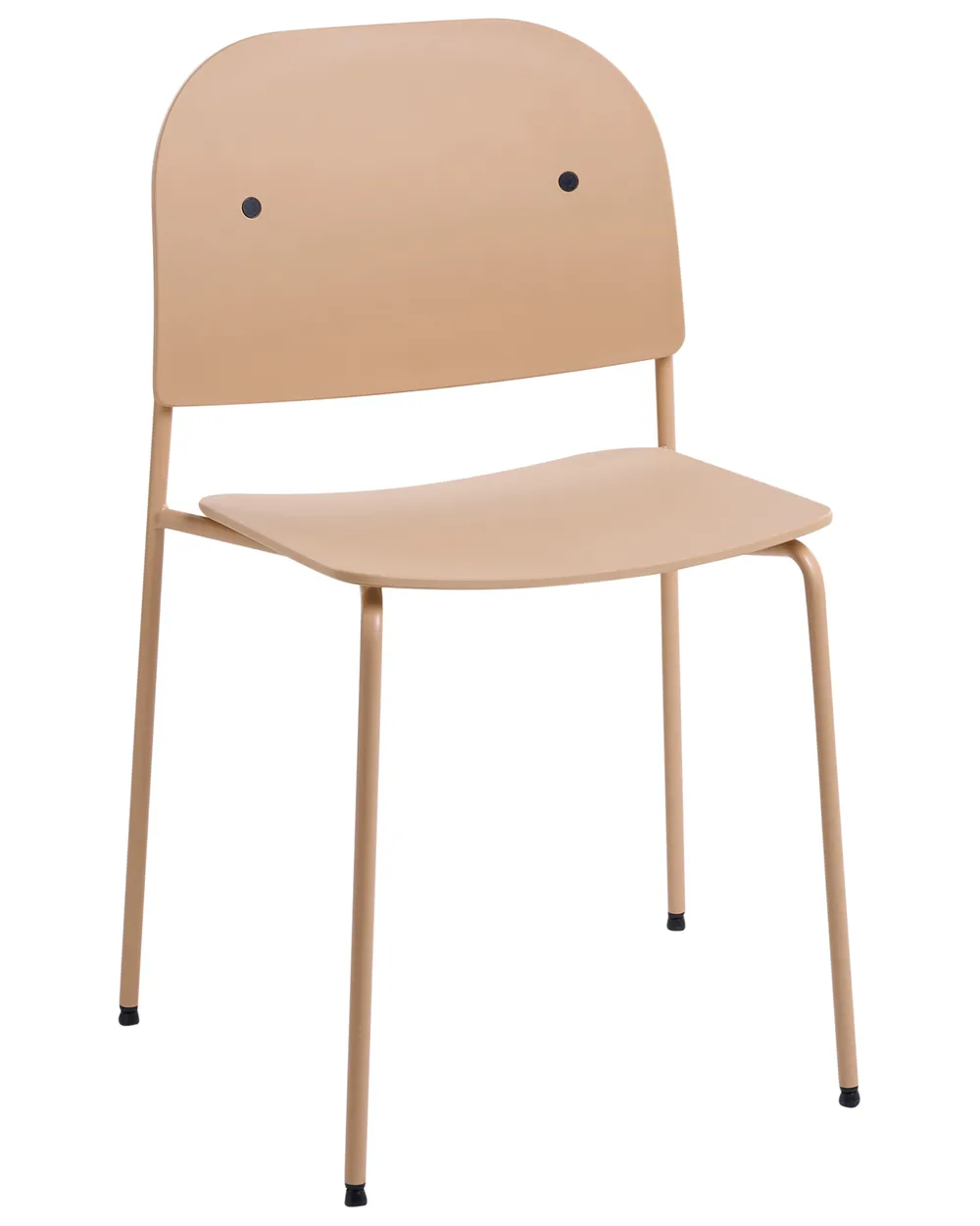 Esszimmerstuhl 2er Set WINDUST Metall Beige_1076822
