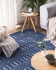 Rug ADATEPE Navy Blue 160 x 230 cm Viscose_750636