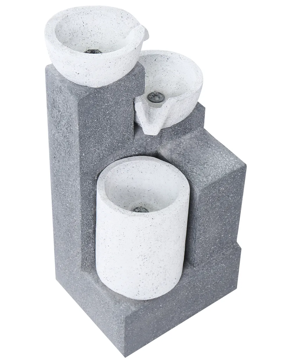 Gartenbrunnen LED NAGAMI Grau_1059552