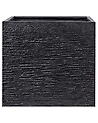 Blumenkübel PAROS 50 cm Schwarz
