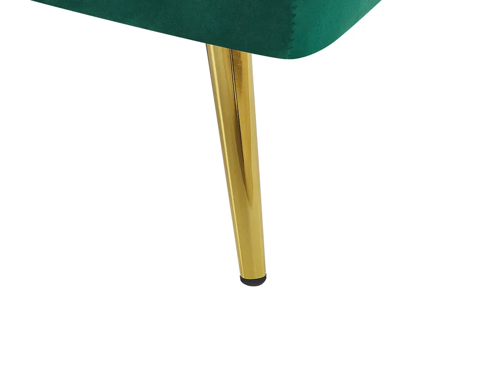 Sofa Bed 3 Seater VETTRE Velvet Dark Green_787946
