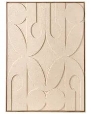 Canvas COLERAINE Abstraktes Muster Beige_1071541