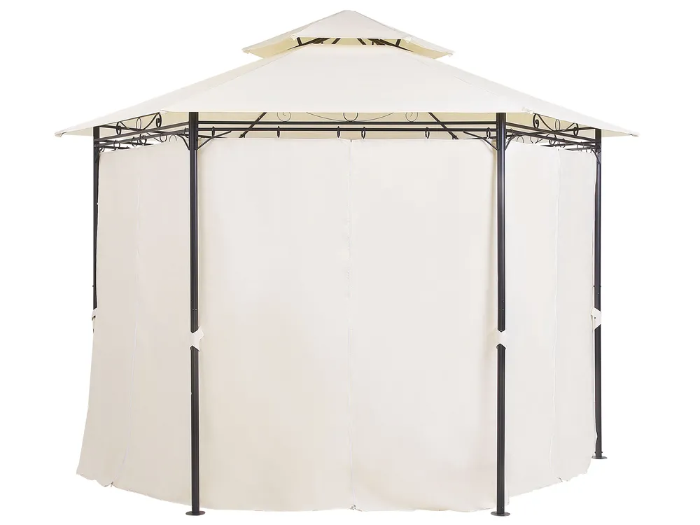 Pavillon PORTEL 350 cm 350 cm Metall Beige_778937