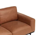 Sofa 3-Sitzer SOVIK Kunstleder Braun_906290
