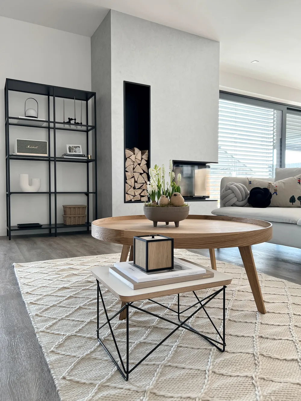 Teppich ELLEK Weiß 160 x 230 cm Wolle_820807