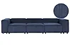 Modulsofa 3-Sitzer ARDAL Cord Dunkelblau