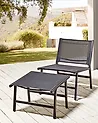 Gartenstuhl MARCEDDI Metall Schwarz