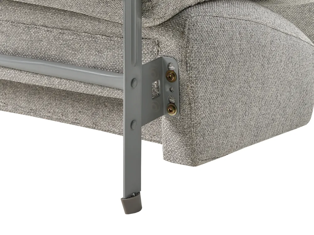 Schlafsofa 2-Sitzer ISHOJ Stoff Hellgrau_939980