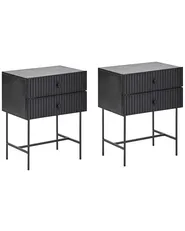 Nachttisch 2er Set COVENTRY Schwarz_1103867
