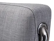 Waterbed Fabric PARIS 140 x 200 cm (EU Double) Grey_757299