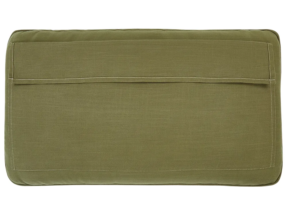 Lounge Set mit Tisch 2-Sitzer FRASCATI modular zertifiziertes Akazienholz Olivgrün_919577