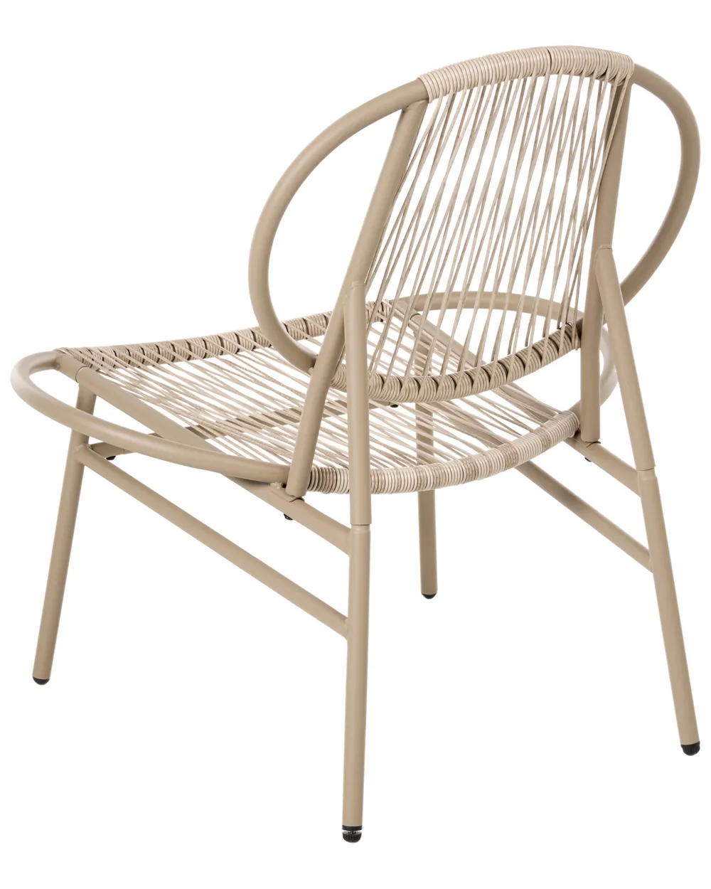 Gartenstuhl OVARO Polyrattan Beige_1026772