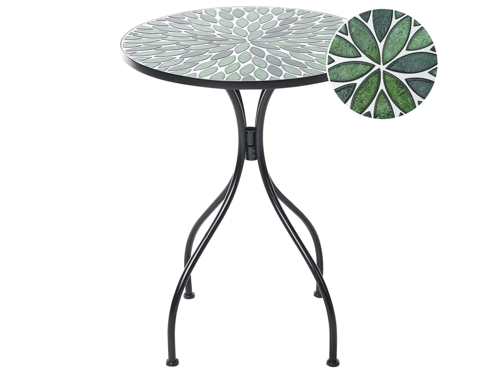 Outdoor Bistrotisch CIVATE 60 cm 60 cm Metall Schwarz