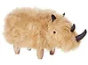 Tierhocker WOOLLY Nashorn Webpelz Beige