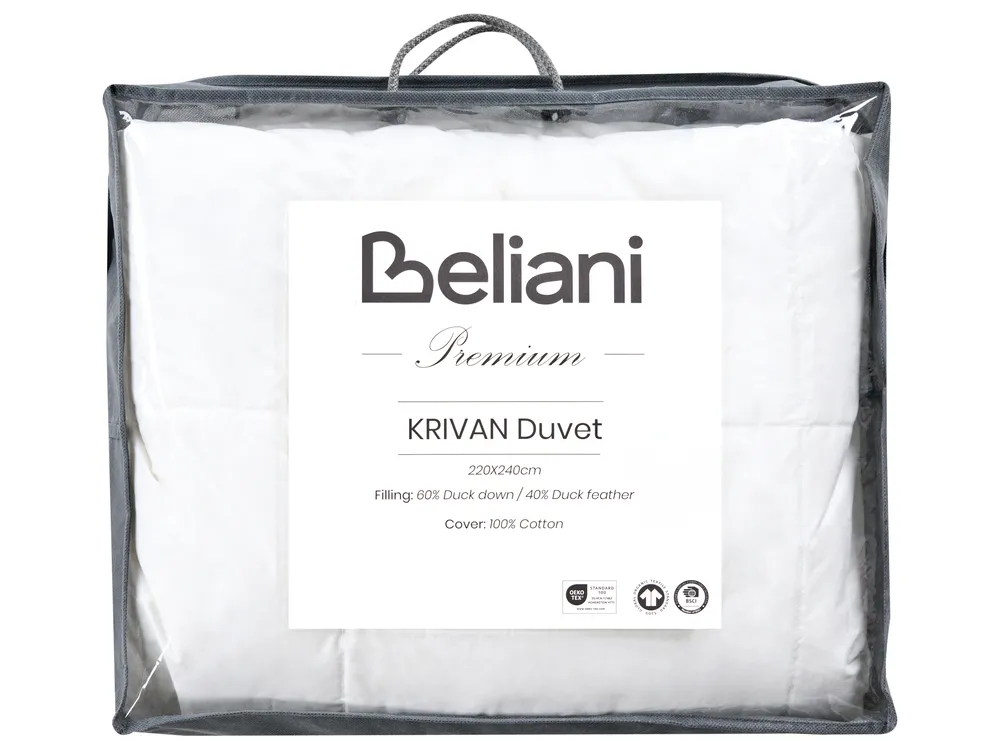 Bettdecke Entendaunen Leicht Warm KRIVAN 220 x 240 cm_1023415