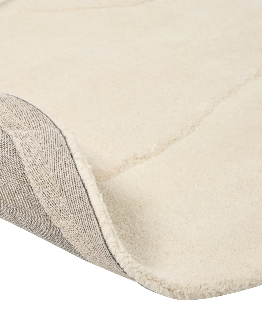 Rug GORANO Light Beige 160 x 160 cm Viscose_904532