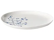 24-Piece Dinnerware Set MAHLEB Porcelain White/Blue_1191976