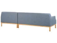 Corner Sofa 3 Seater SOSJO Fabric Blue Left Hand_941027