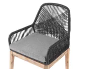 Gartenmöbel Set 6-Sitzer OLBIA inkl. Kissen Schwarz_829765