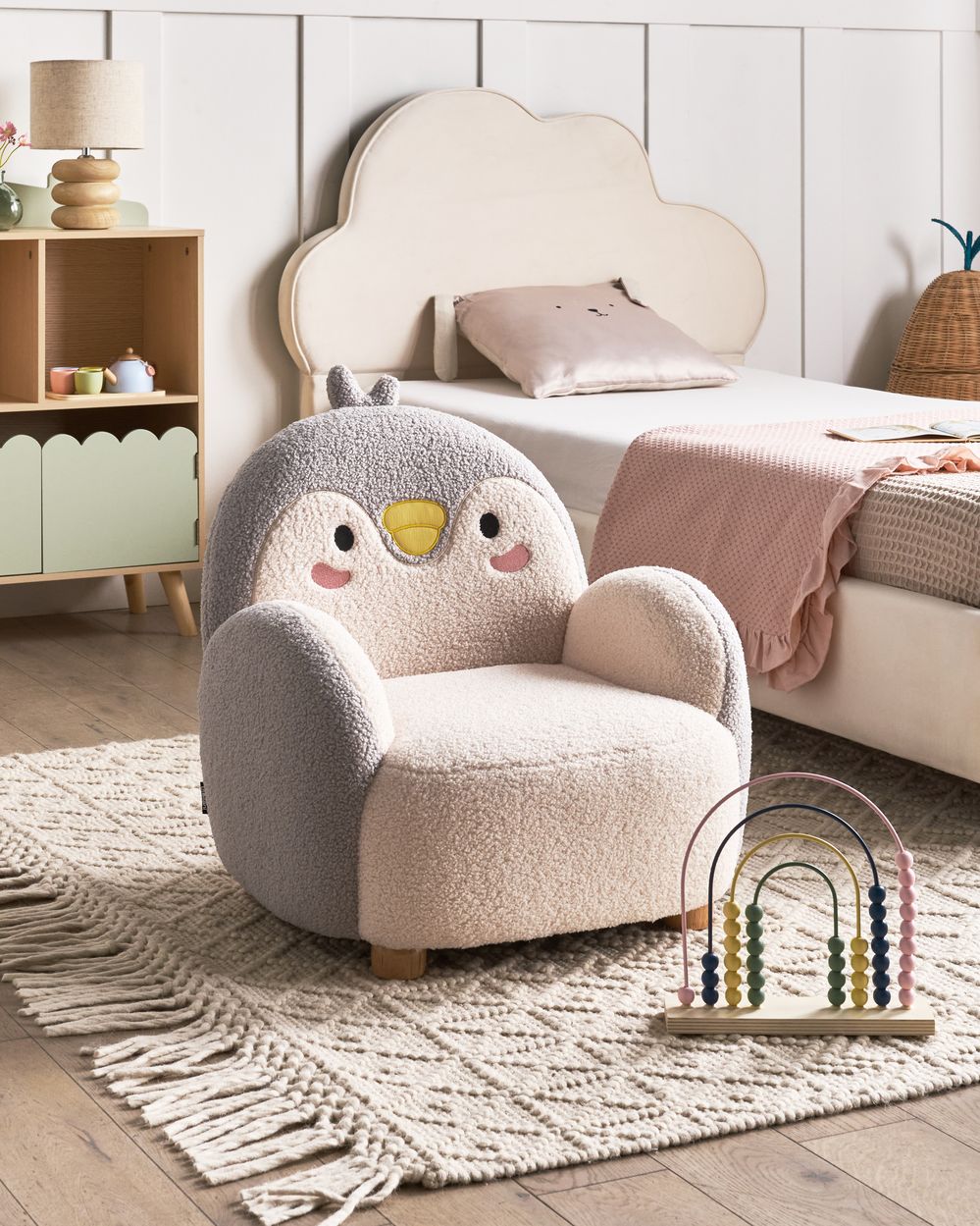 Fauteuil pour enfants Pingouin FYN Bouclé Gris