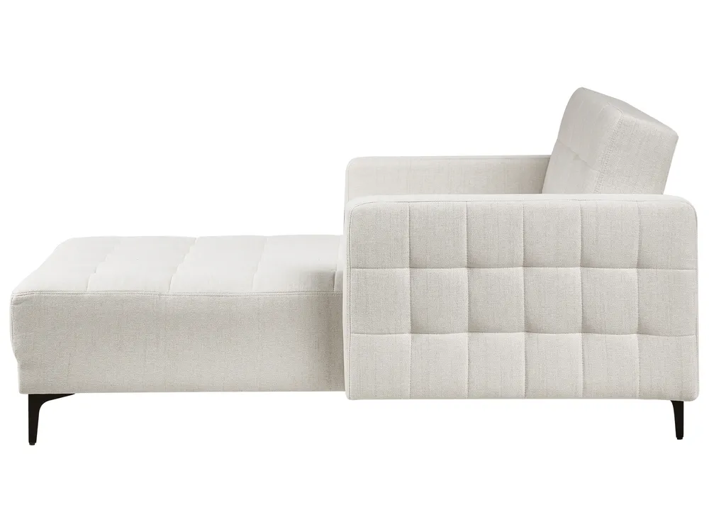 Chaiselongue ABERDEEN Stoff Cremeweiß_1038635