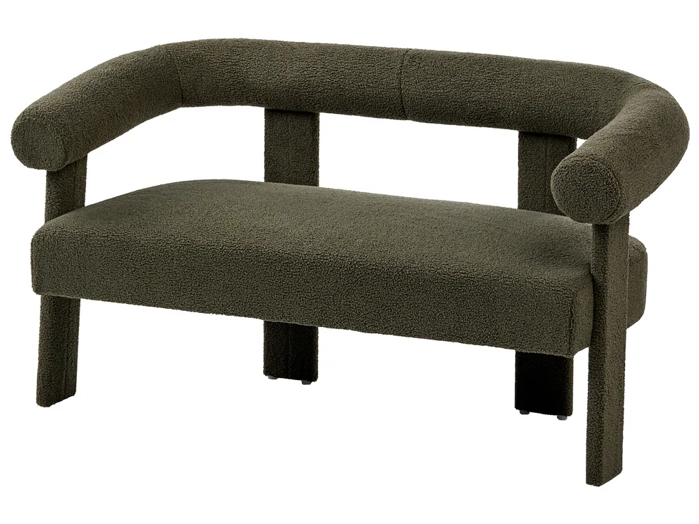 Sofa 2 Seater ILBRO Boucle Dark Green_1059162
