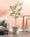 Blumenkübel MAIZE 43 cm Hellbeige