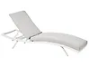 Sonnenliege mit Kissen AMELIA mit Relaxfunktion Metall Hellgrau