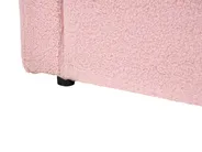 Ausziehbett Bouclé ALBIAC 90 x 200 cm Pastellrosa_1069072