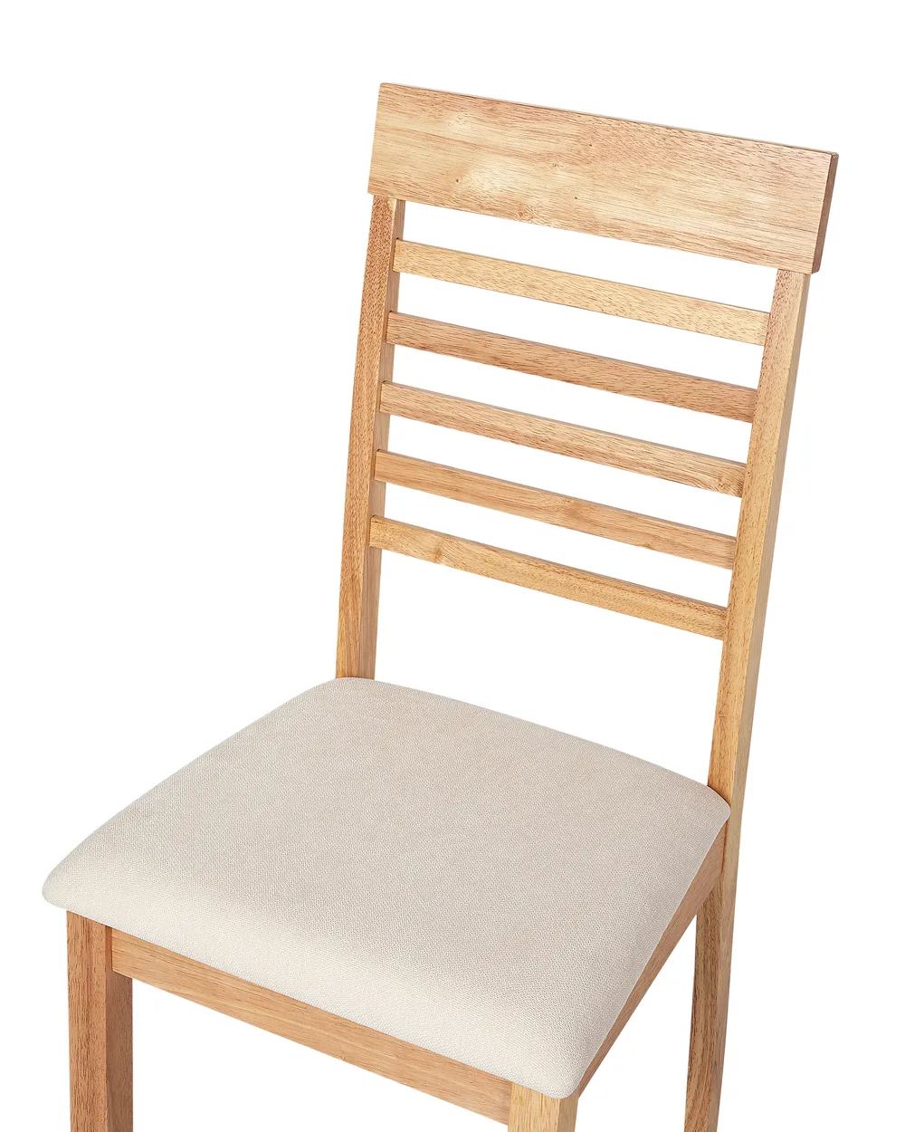 Set of 2 Dining Chairs ORTLEY Wood Light Brown/ Beige_926610