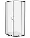 Duschkabine JUKATAN 90 x 90 x 185 cm Schwarz