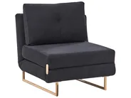 Living Room Set 6 Seater JERSLEV Fabric Black_1013845