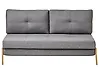 Schlafsofa 2-Sitzer EDLAND Stoff Dunkelgrau