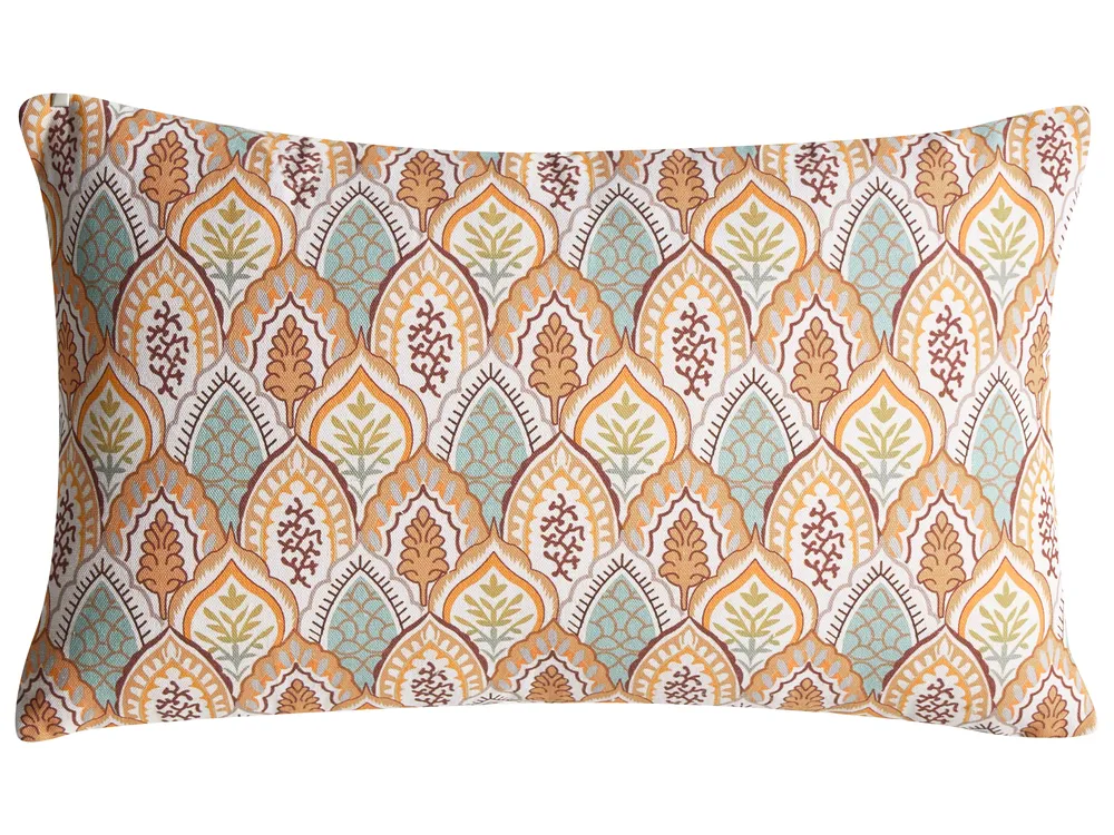 Dekokissen 3er Set HOPEA 30 x 50 cm 45 x 45 cm Baumwolle Bunt Blumenmuster_1039088