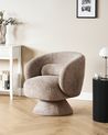 Drehsessel LIEKSA Bouclé Beige