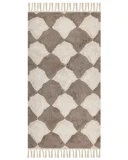 Rug SINOP Beige 80 x 150 cm Cotton_839723