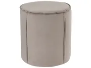 Pouf SEDONA Samtstoff Taupe_969238