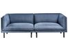 Sofa 3-Sitzer VORGOD Stoff Dunkelblau