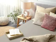 Fitted Sheet JANBU 160 x 200 cm Cotton Taupe_845208