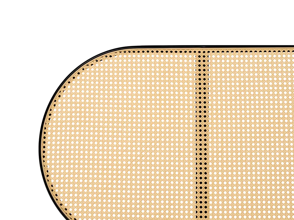 Bett mit Lattenrost Polyrattan BOULIN 160 x 200 cm Schwarz_976730