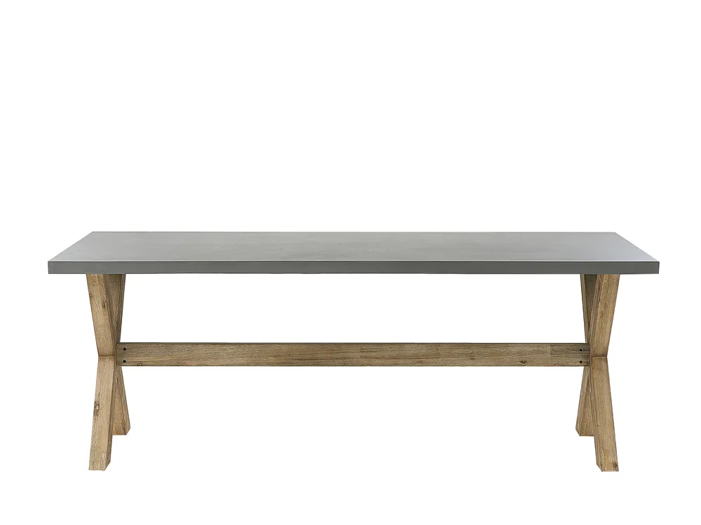 Gartenmöbel Set 4-Sitzer MAROS/OLBIA inkl. Kissen Beton Hellbraun_824141
