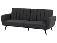 Schlafsofa 3-Sitzer VIMMERBY Stoff Schwarz_899968