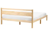 Bed Pine Wood MERCURER 160 x 200 cm (EU King Size) Light Brown_1113220