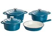 7 Piece Cast Iron Set CASTORA Blue_1073418