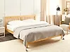 Tagesdecke LINDULA Baumwolle 200 x 220 cm Taupe